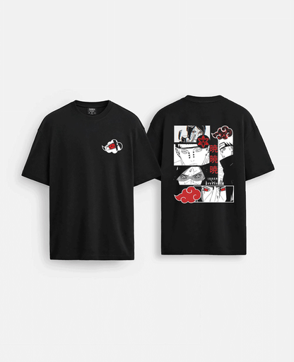 anime baskılı oversize tişört