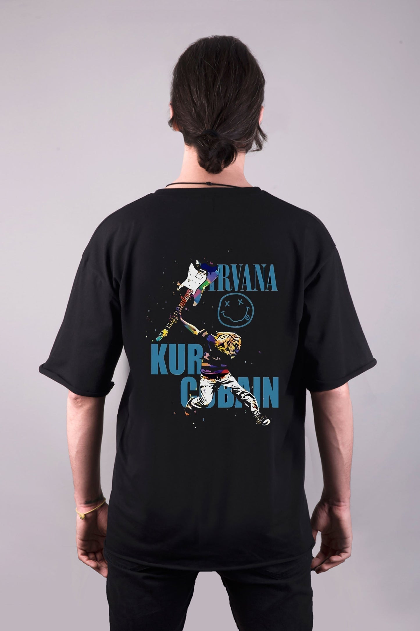 Nirvana baskılı oversize tişört