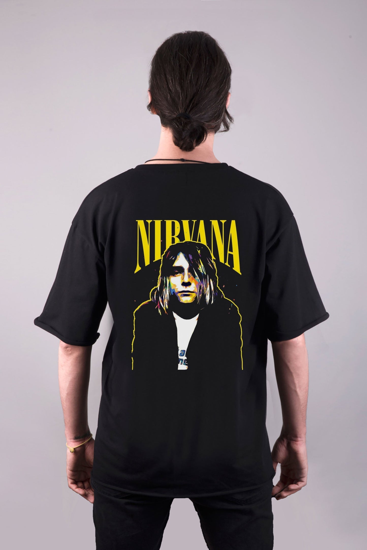 Nirvana baskılı oversize tişört