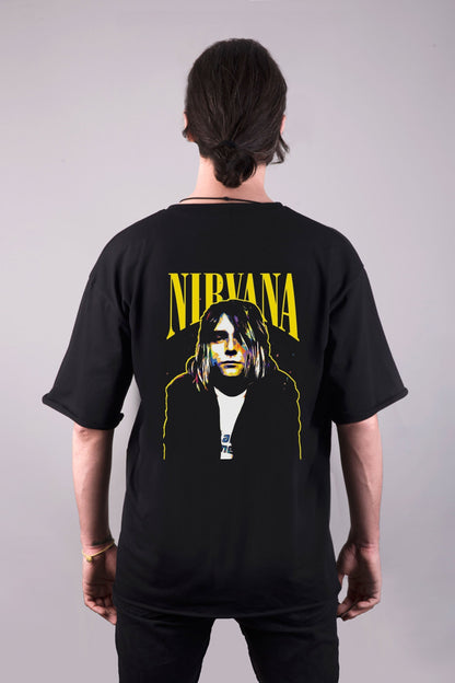 Nirvana baskılı oversize tişört