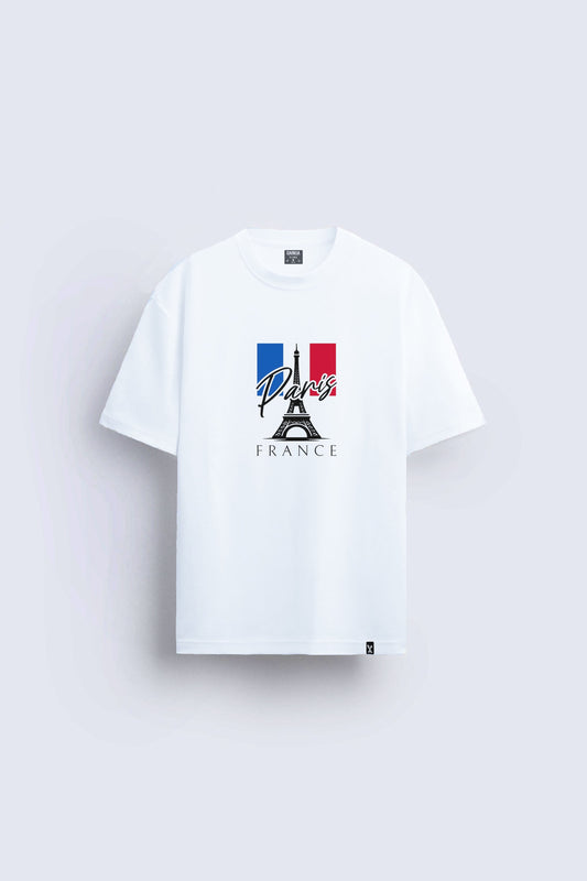 Paris baskılı regular tişört