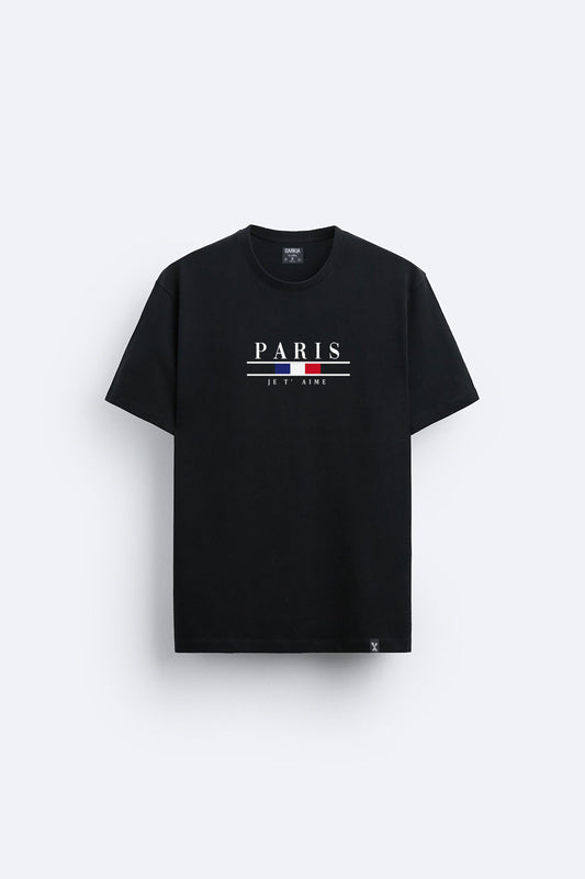 Paris baskılı regular tişört