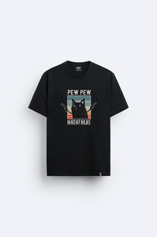 Minimal baskılı regular tişört