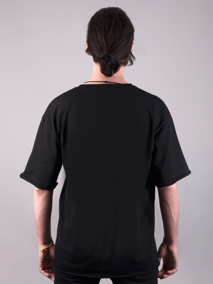 slipknot baskılı oversize tişört