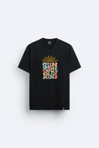 Minimal baskılı regular tişört