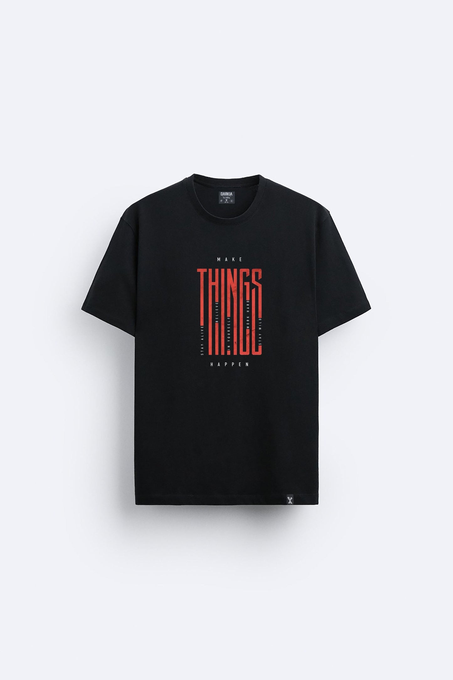 Minimal baskılı regular tişört