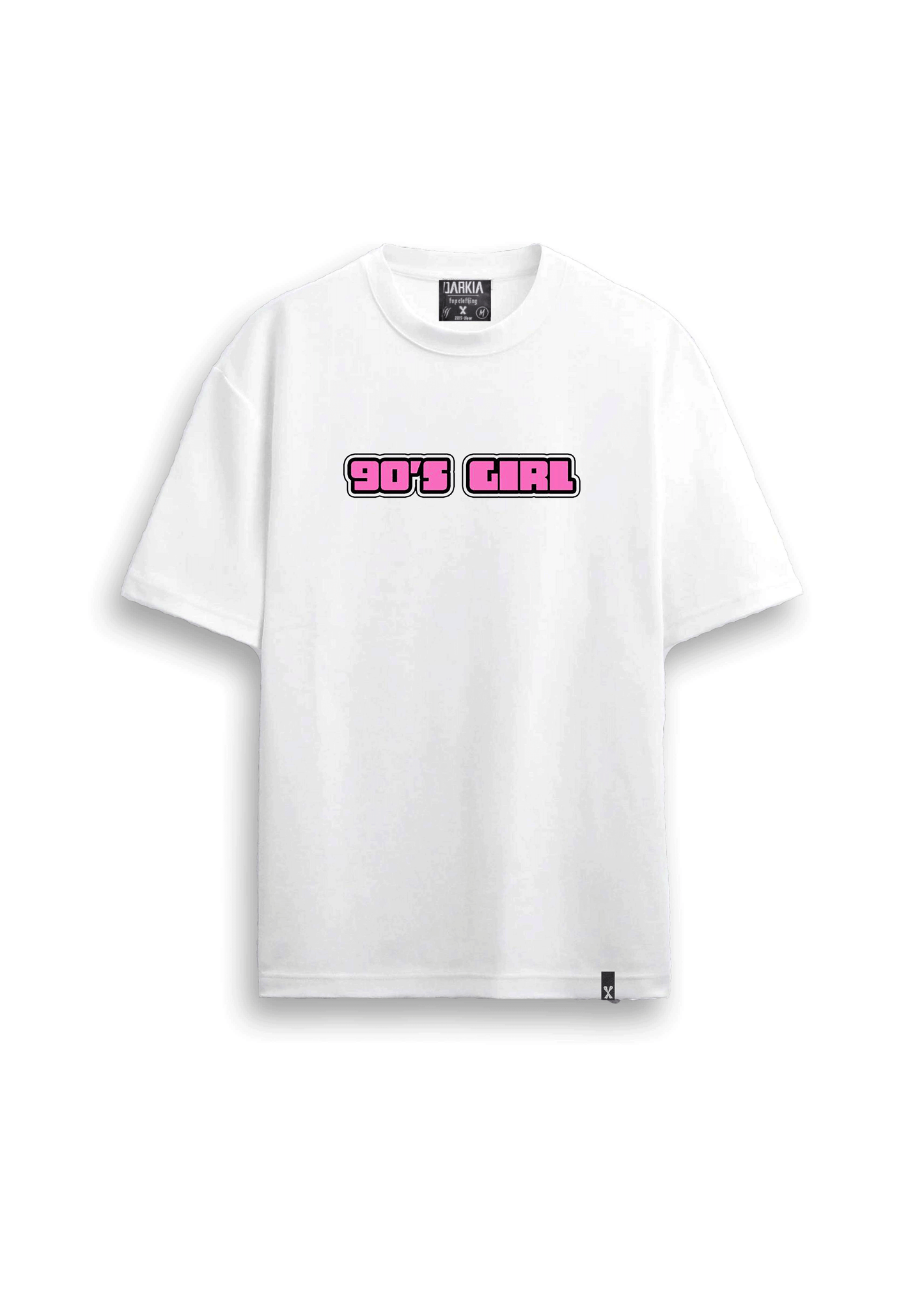 retro baskılı oversize tişört