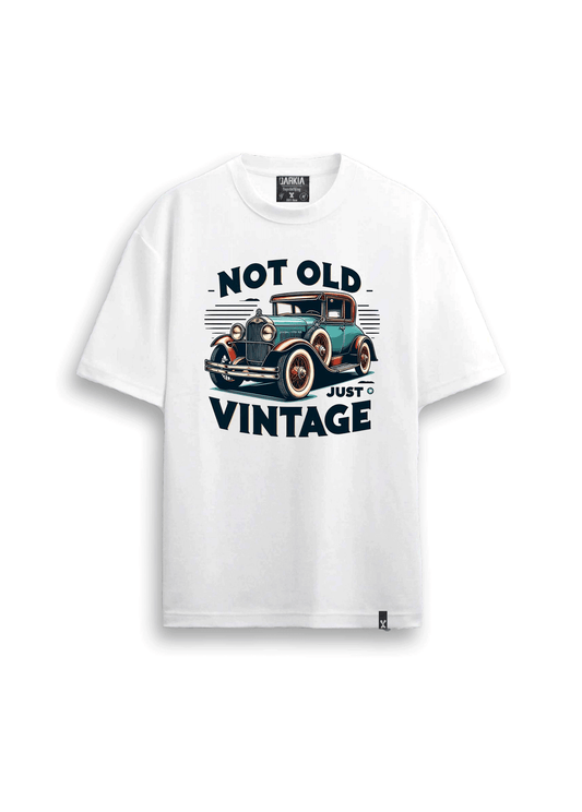 retro baskılı oversize tişört