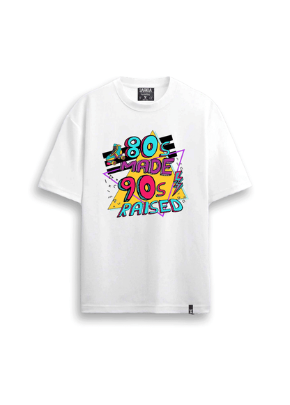 retro baskılı oversize tişört